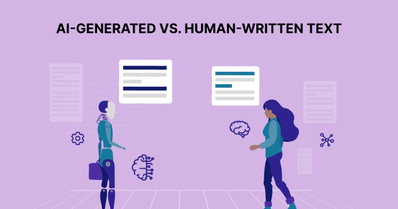 AI-genereret vs. menneskeskrevet tekst: Komplet analyse