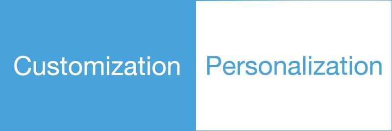 Personalization and Customization Personalization and Customization