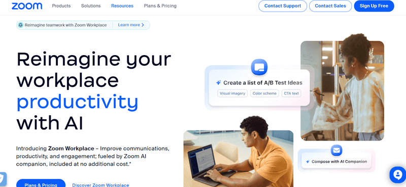Zoom Landing Page Zoom Landing Page