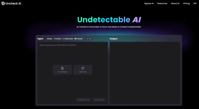 Uncheck AI Uncheck AI