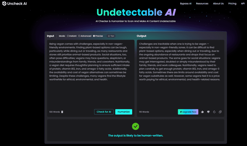 Uncheck AI Uncheck AI