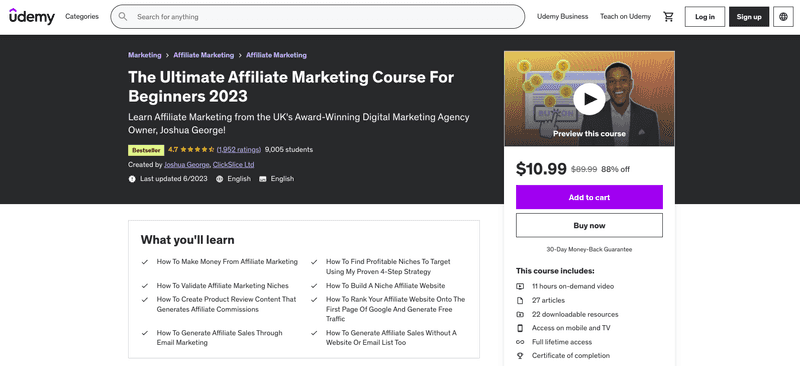 Ultimate Affiliate Marketing Course for Beginners Ultimate Affiliate Marketing Course for Beginners