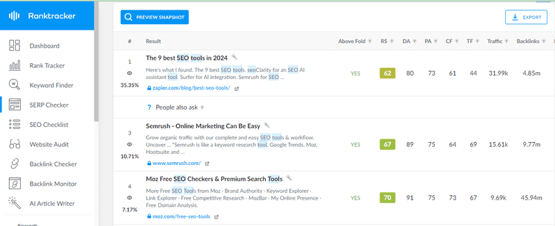 Ranktracker Ranktracker