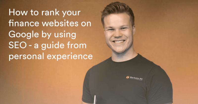 Cara menentukan peringkat situs web keuangan Anda di Google dengan menggunakan SEO - panduan dari pengalaman pribadi