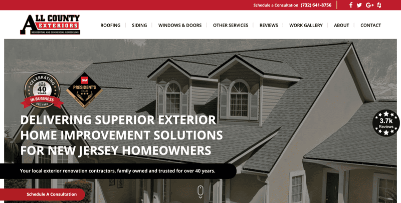 Roofing Website