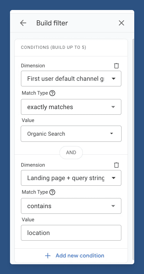 Creating filters for Google Analytics